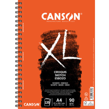 CANSON Album Spirale Grand Cote 120Fl Xl® Croquis A4 90G