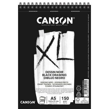 CANSON Album Spirale 30Fl Xl® Dessin Noir A5 150G