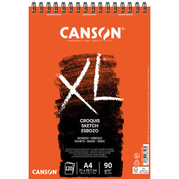 CANSON Album Spirale 120Fl Xl® Croquis A4 90G