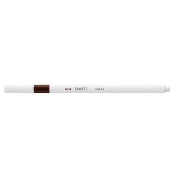 UNI-BALL Emott Feutre pointe fine 0,4mm Marron Fonce