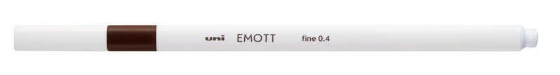 UNI-BALL Emott Feutre pointe fine 0,4mm Marron Fonce