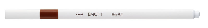 UNI-BALL Emott Feutre pointe fine 0,4mm Marron