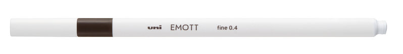 UNI-BALL Emott Feutre pointe fine 0,4mm Gris