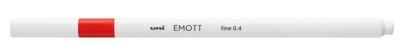 UNI-BALL Emott Feutre pointe fine 0,4mm Rouge Vermillon