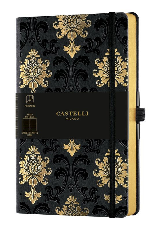 CASTELLI C&G Notebook Large Format Lined Baroque Gold