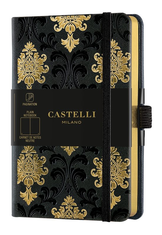 CASTELLI C&G Notebook Large Size Plain Baroque Gold