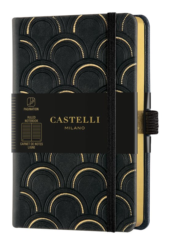 CASTELLI Carnet C&G Poche Ligne Art Deco Gold