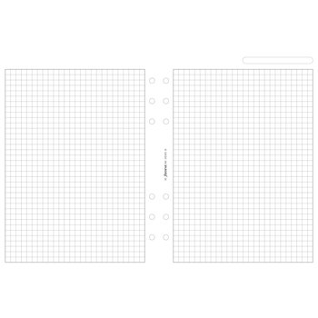 FILOFAX Recharge A5 Feuilles Quadrillées Blc