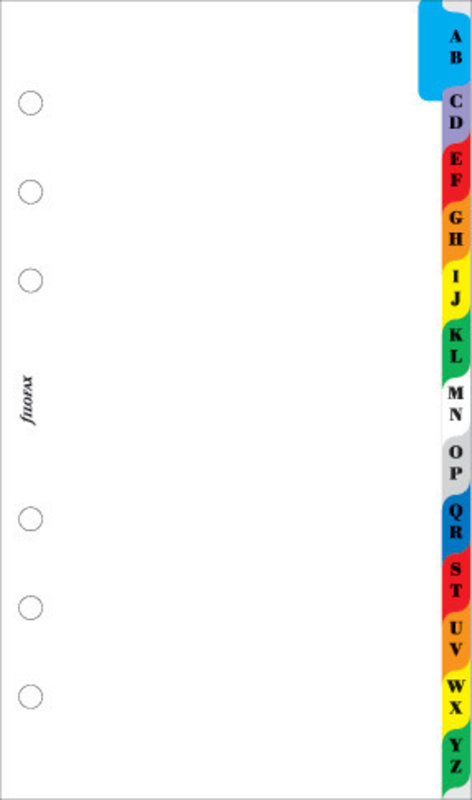 FILOFAX Personal recharge Multicolored alphabetical index