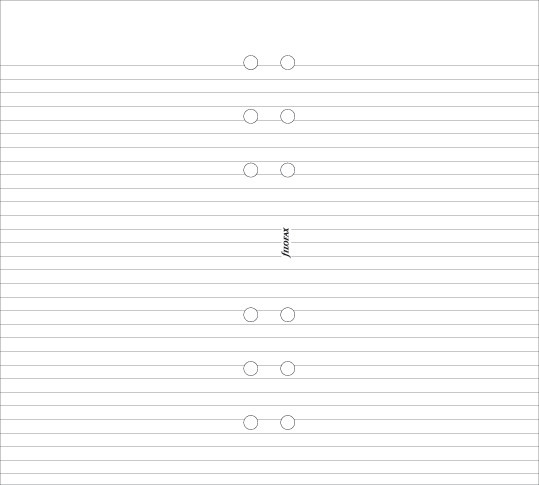 FILOFAX Bloc Note Ligné Blanc Personal