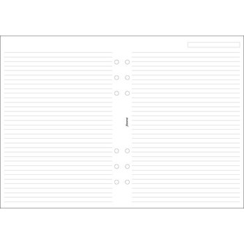 FILOFAX A5 refill white lined sheets