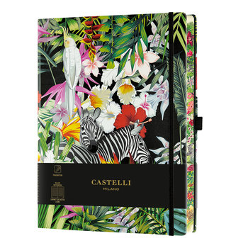 CASTELLI Carnet Eden Très Grand Format Ligné Zèbre