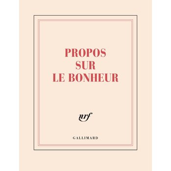GALLIMARD Square Notebook Line "Propos Sur Le Bonheur