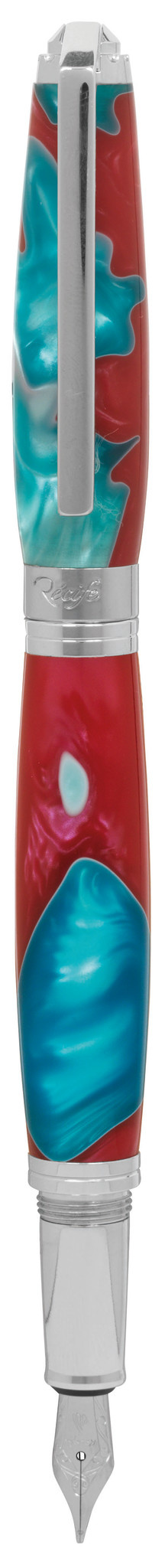 RECIFE Stylo Plume M Pearl Soyouz Rouge-Bleu