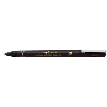 UNI-BALL Stylo Pointe Extra Fine Brush Uni Pin Noir