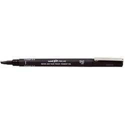 UNI-BALL Stylo Pointe Biseautée Uni Pin Noir