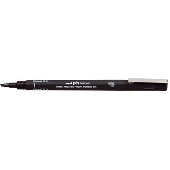 UNI-BALL Feutre technique Uni Pin biseauté 3 mm Noir