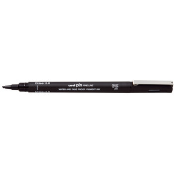 UNI-BALL Stylo Pointe Biseautee Chisel Serie 2 Uni Pin Noir