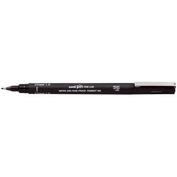 UNI-BALL Stylo Pointe Biseautee Chisel Serie 1 Uni Pin Noir