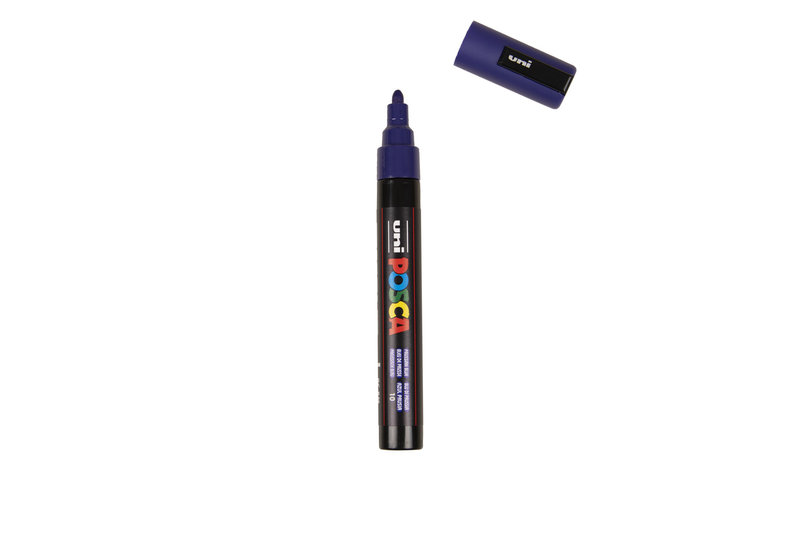 UNI-BALL Posca Marqueur pointe conique moyenne PC5M Bleu de Prusse