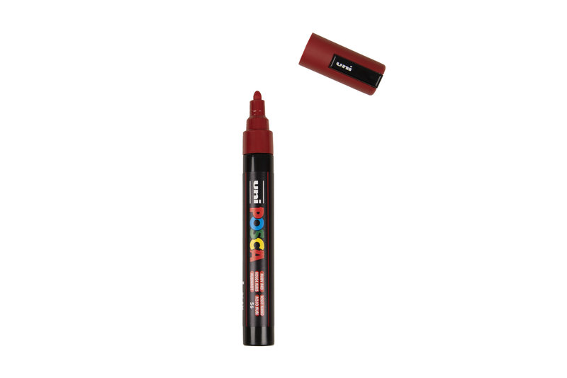 UNI-BALL Posca Marqueur pointe conique moyenne PC5M Rouge rubis