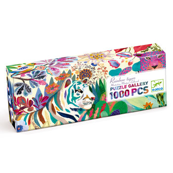 DJECO Puzzles Gallery Rainbow Tigers - 1000 Pcs