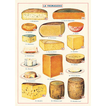 CAVALLINI & Co. Vintage Cheese Poster 50x70cm