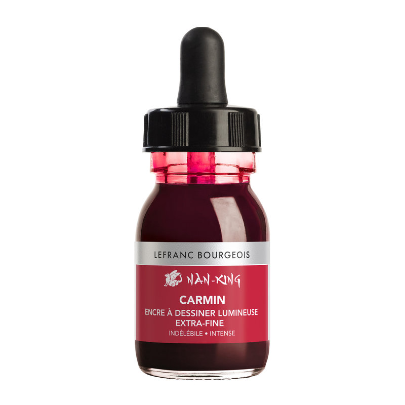 LEFRANC BOURGEOIS Nan-King Color Ink 30Ml Carmine