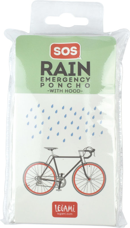 LEGAMI Poncho De Pluie Imperm.Jetable - Sos Rain - Transparent