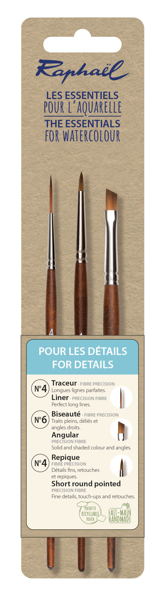 RAPHAEL Pochette GREEN set détails spécifiques