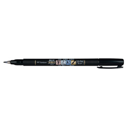 TOMBOW Feutre Brush Fudenosuke, Pointe Souple, Noir