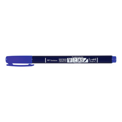 TOMBOW Feutre Brush Fudenosuke, Pointe Dure, Bleu