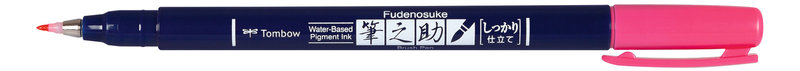TOMBOW Feutre Brush Fudenosuke, Pointe Dure, Rose
