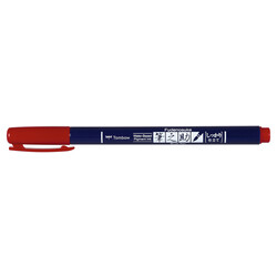 TOMBOW Feutre Brush Fudenosuke, Pointe Dure, Rouge
