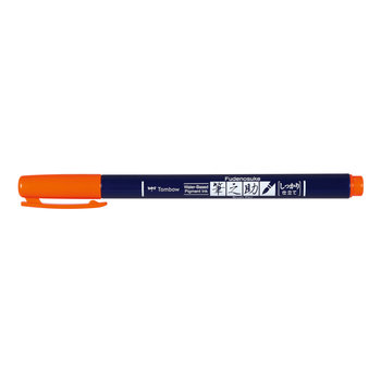 TOMBOW Brush Fudenosuke, Pointe Dure, Orange