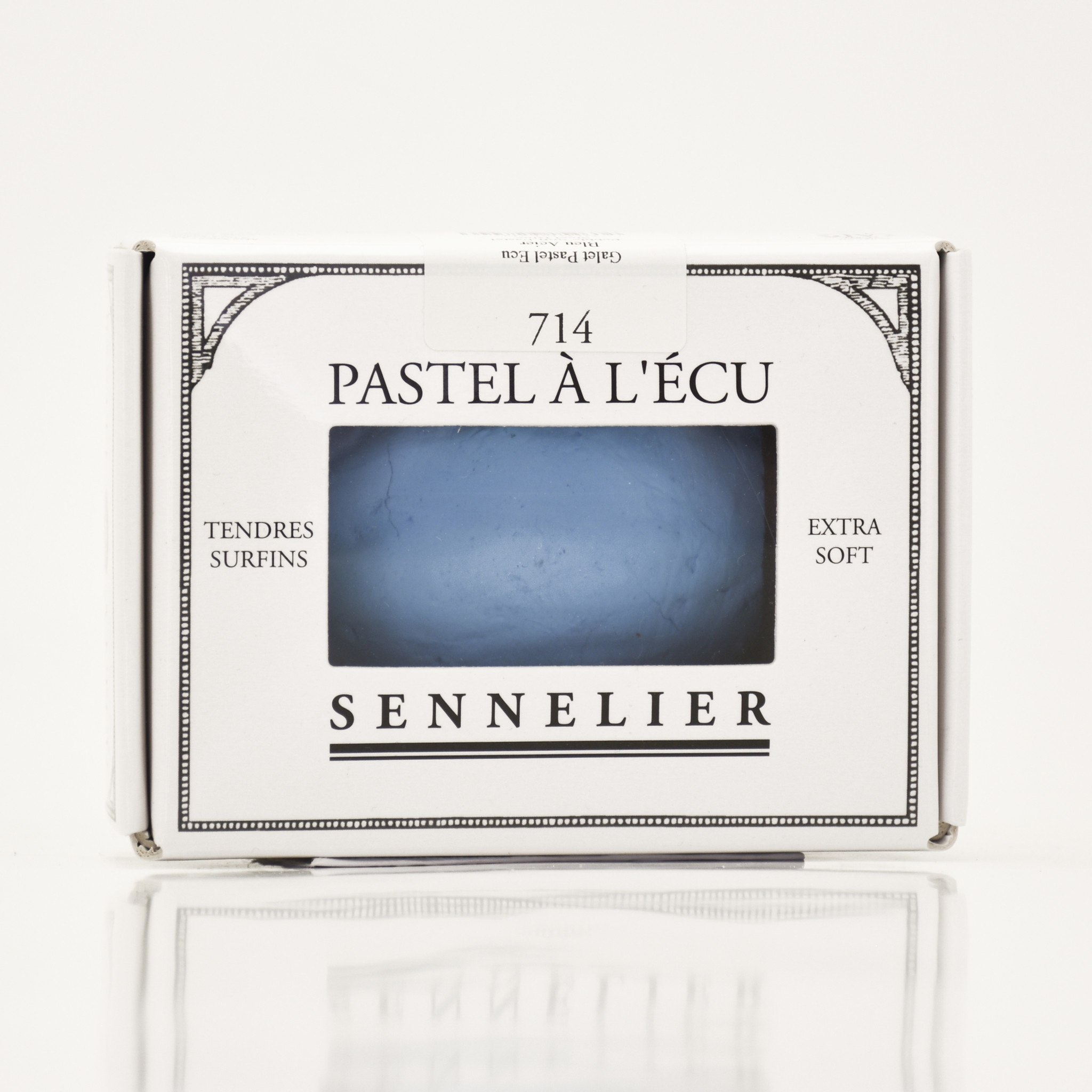 Galet Pastel Ecu Bleu Acier Papeterie Michel