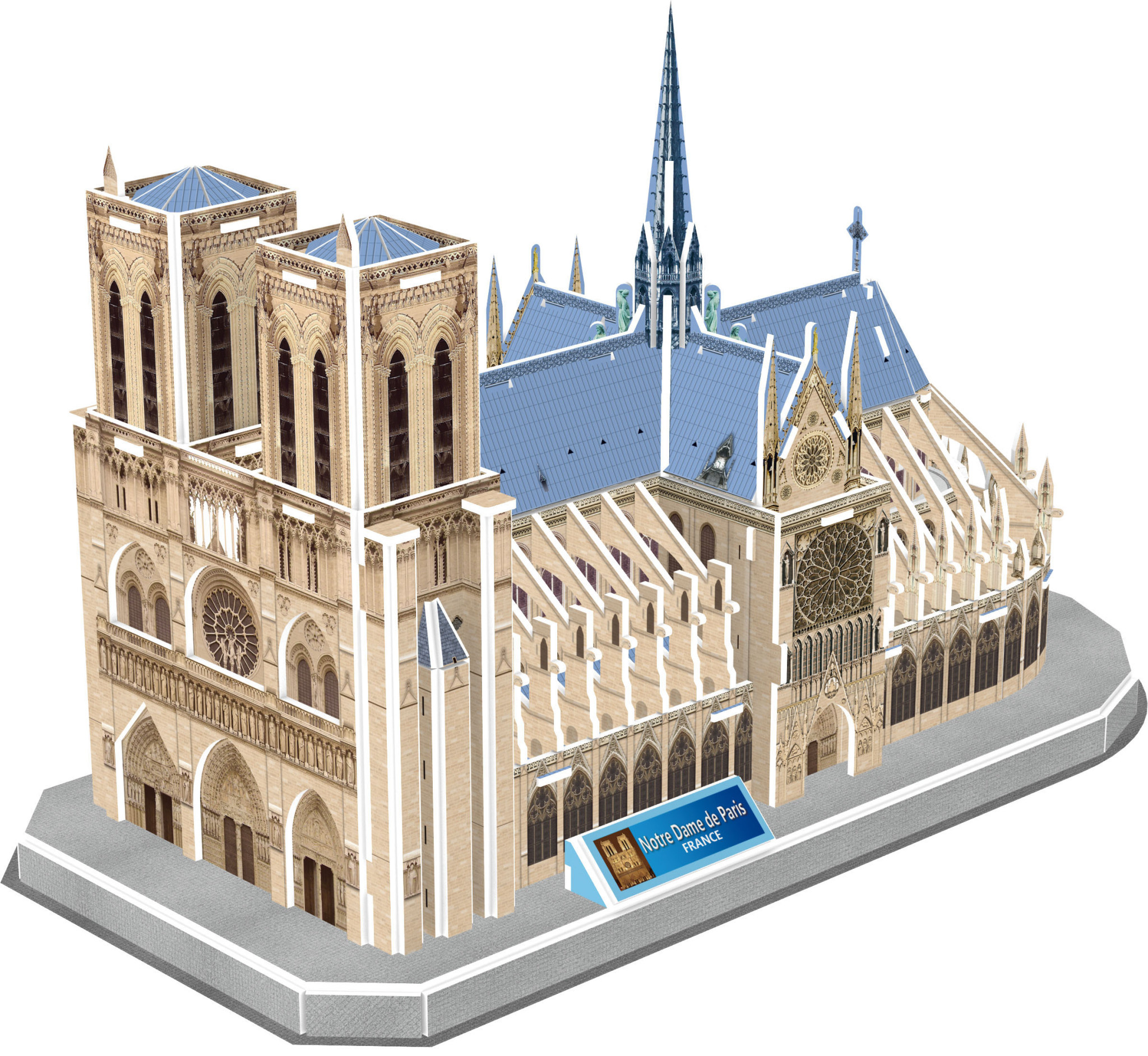 GRAINE CREATIVE Maquette 3D Mousse Notre Dame