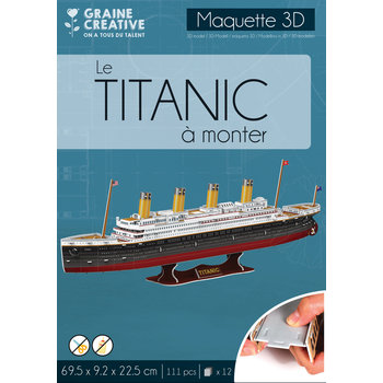GRAINE CREATIVE Maquette 3D Mousse Titanic