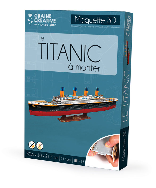GRAINE CREATIVE Puzzle Maquette Titanic