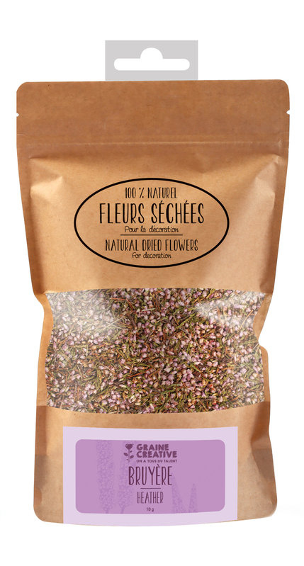 GRAINE CREATIVE Sachet 10G Fleurs Sechées Déco Bruyère