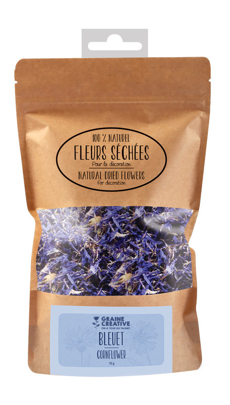 GRAINE CREATIVE Sachet 10G Fleurs Sechees Deco Bleuet