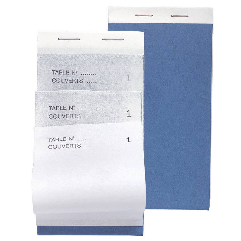 EXACOMPTA Maitre d' block 50 numbered carbonless sheets in dupliBloc - 8x15 cm (Pack of 10)