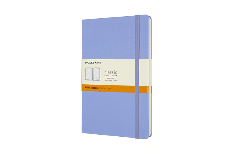 MOLESKINE Classic Notebook Large Size, Ruled, Hydrangea Blue, Hard Cover