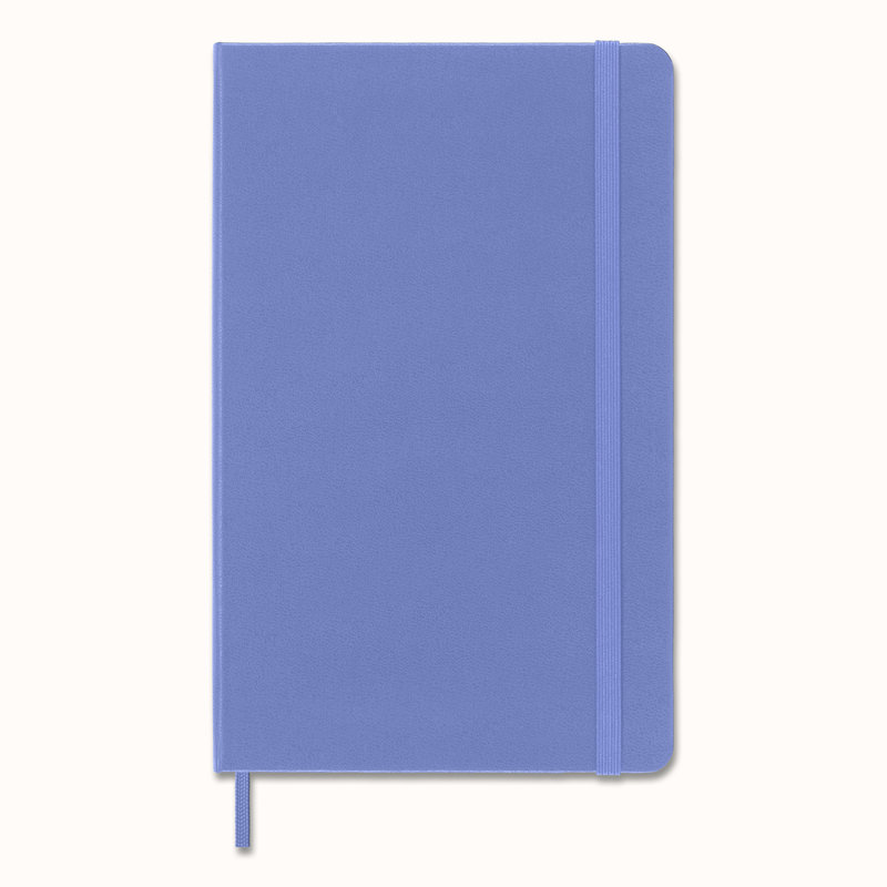 MOLESKINE Carnet Classique Grand Format, Ligné, Bleu Hortensia, Couverture Rigide