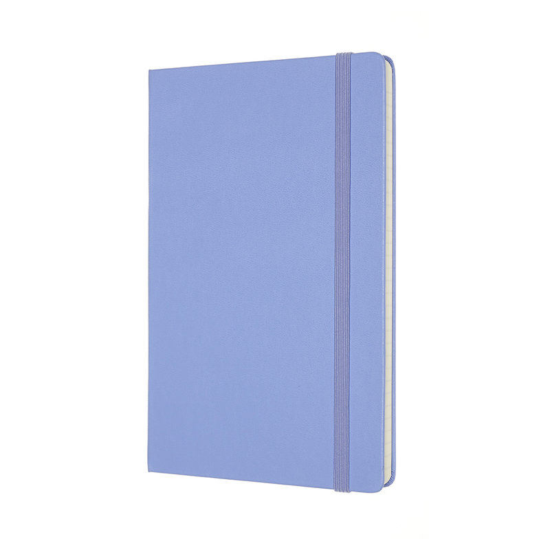 MOLESKINE Carnet Classique Grand Format, Ligné, Bleu Hortensia, Couverture Rigide