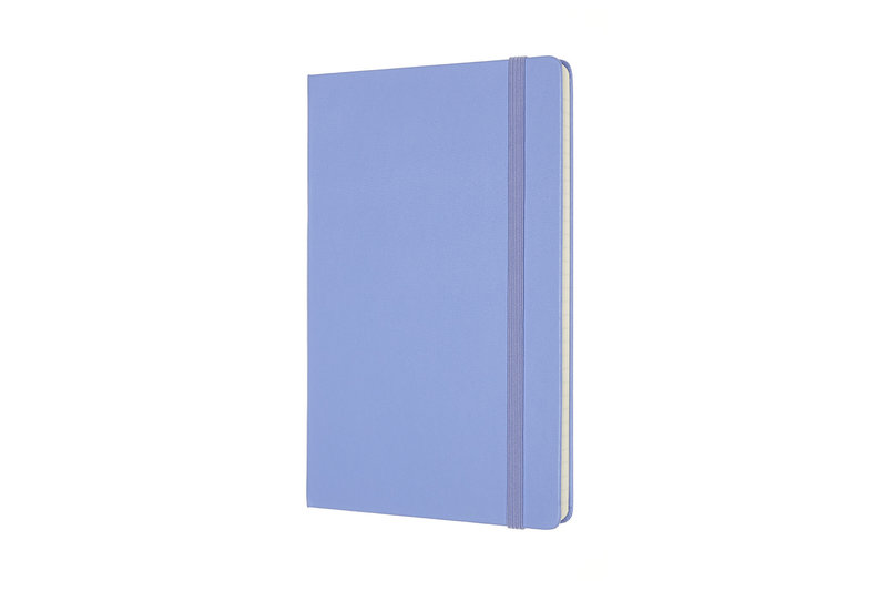 MOLESKINE Carnet Classique Grand Format, Ligné, Bleu Hortensia, Couverture Rigide