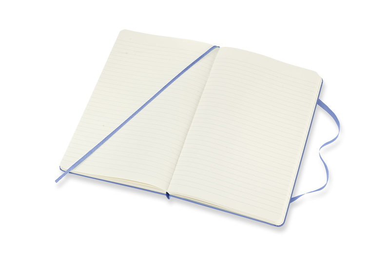 MOLESKINE Classic Notebook Large Size, Ruled, Hydrangea Blue, Hard Cover