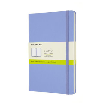 MOLESKINE Carnet Classique Grand Format, À Pages Blanches, Bleu Hortensia, Couverture Rigide