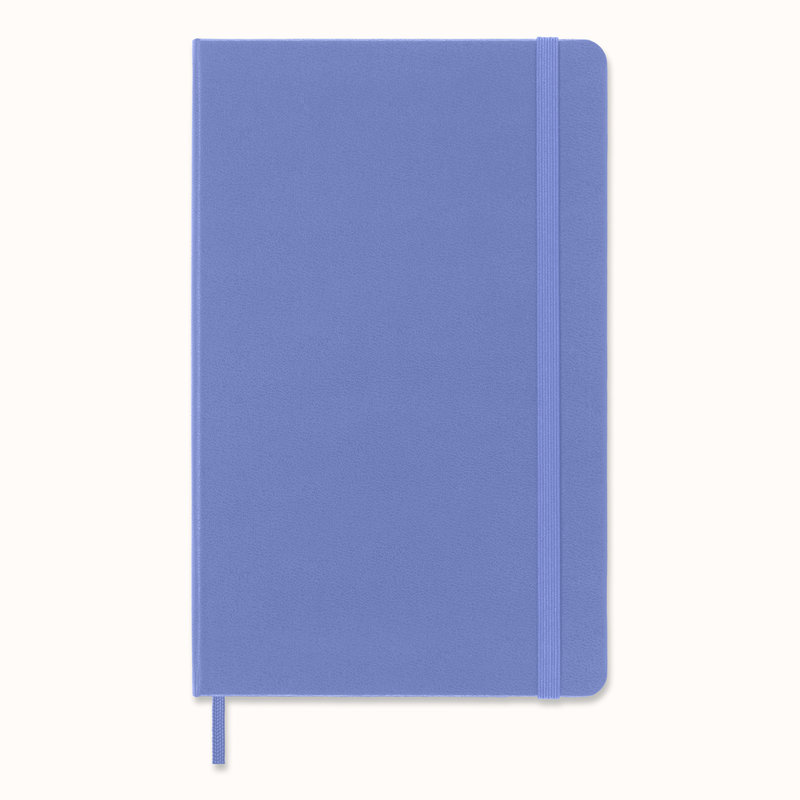 MOLESKINE Classic Notebook Large Size, White Pages, Hydrangea Blue, Hard Cover