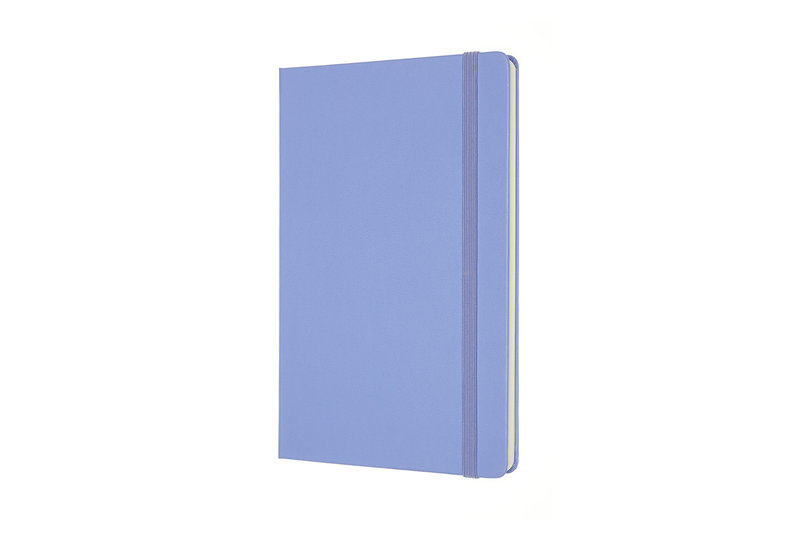 MOLESKINE Classic Notebook Large Size, White Pages, Hydrangea Blue, Hard Cover